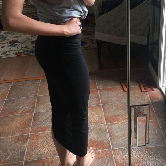 Black express wrap skirt - Picture 3 of 4